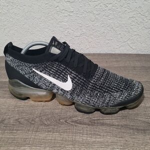 Nike Air Vapormax Flyknit 3 Men's Size‎ 11.5 Running Shoes Black White Oreo